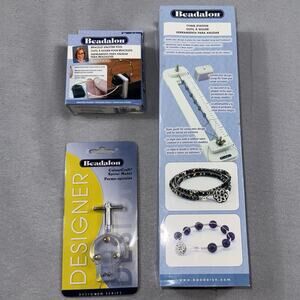 Beadalon Jewelry Making Tools Lot 3 Bracelet Knotter Tying Station Spiral Maker